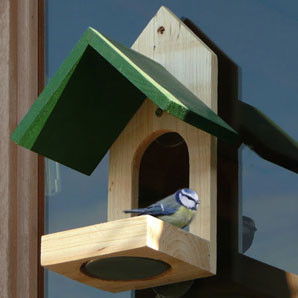 Chalet Style Window Bird Feeder